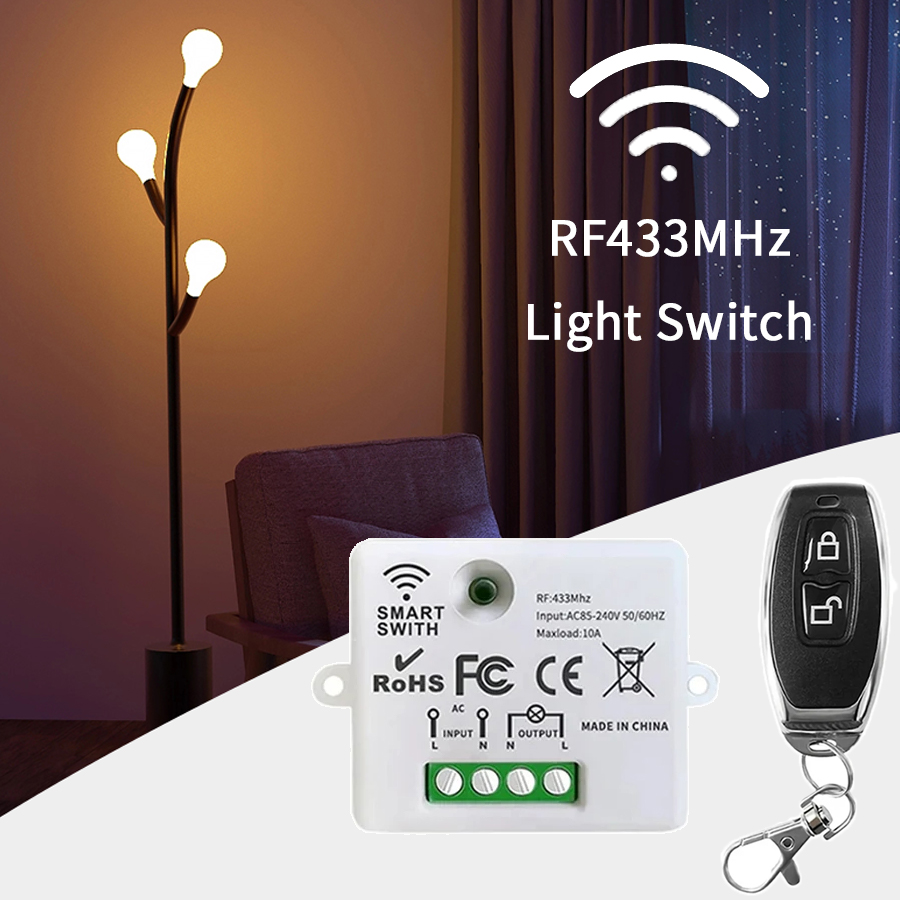 Smart Home Remote Control - RF 433MHz Kablosuz Uzaktan Kumanda Anahtarı
