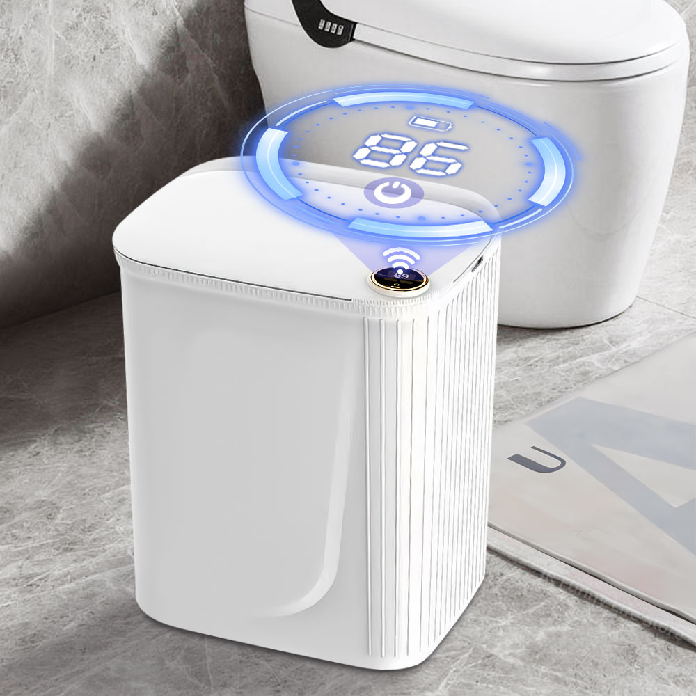 Smart Home Junkie - 20L Akıllı Sensörlü Çöp Kovası, Ekranlı,