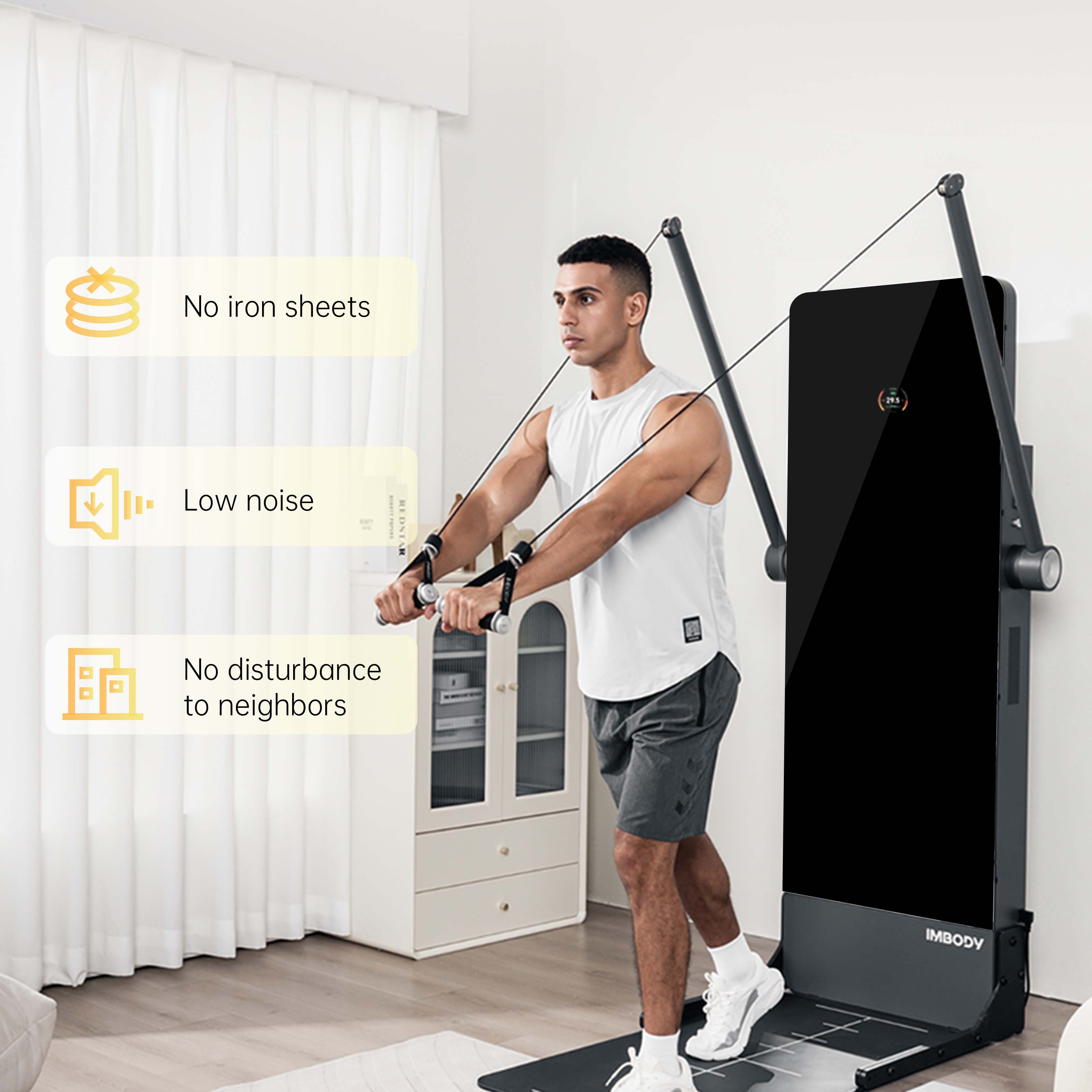 Smart Home Gym Mirror - Spor Salonu Ekipmanları Ticari Akıllı Spor