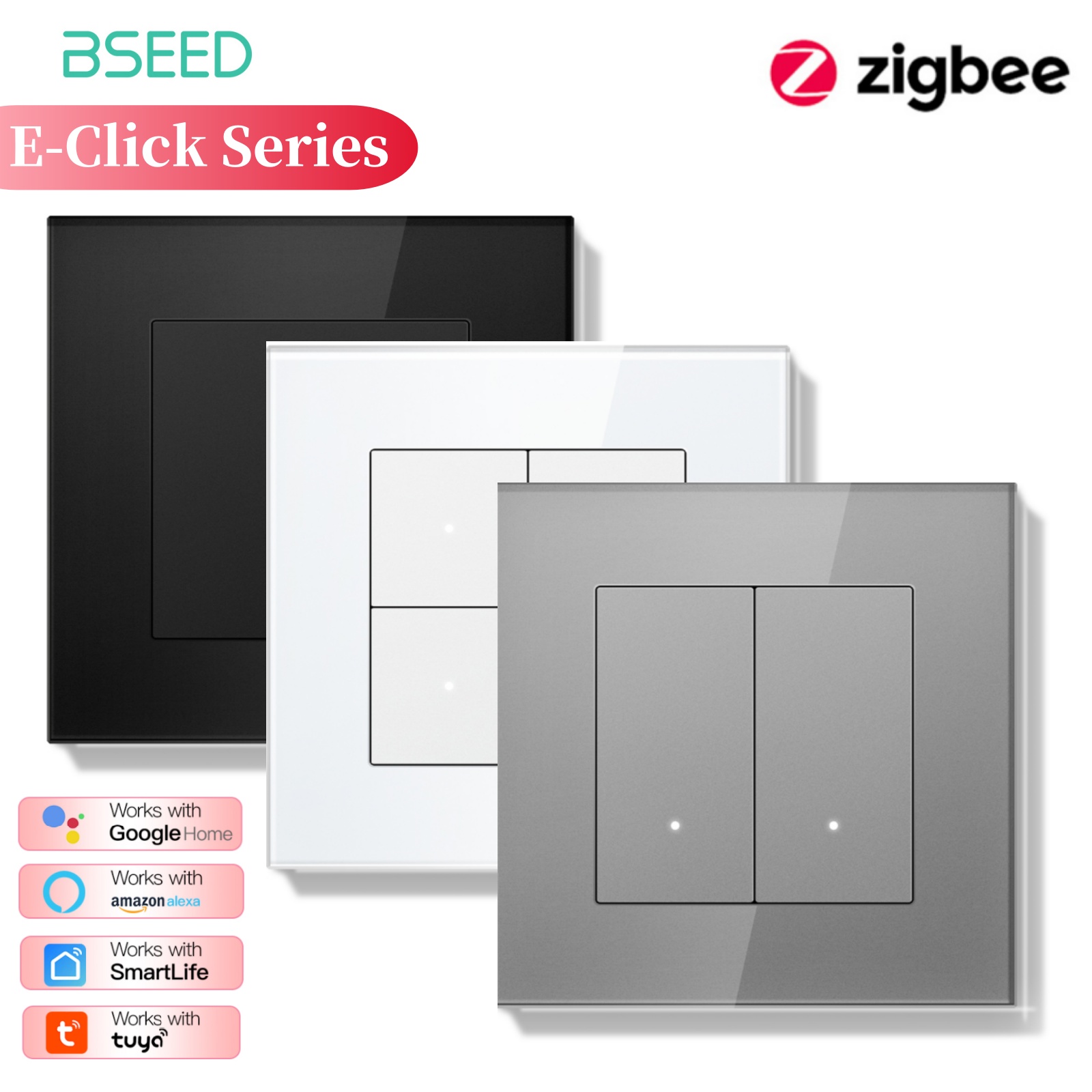 Smart Home Yellow - BSEED ZigBee Tıklamalı Anahtarlar Serisi Duvar