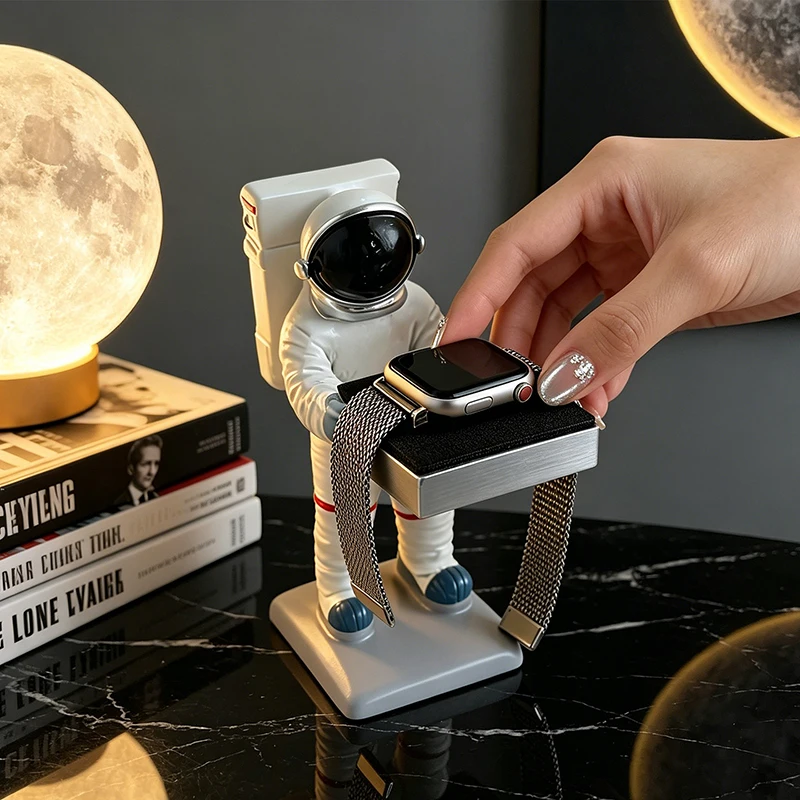 Smart Home Apple - Yaratıcı Uzaylı Reçine Saat Standı, Akıllı