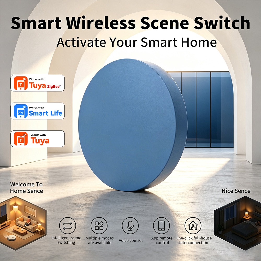 Smart Home Hub - Zigbee Akıllı Sahne Düğmesi Tuya Smart