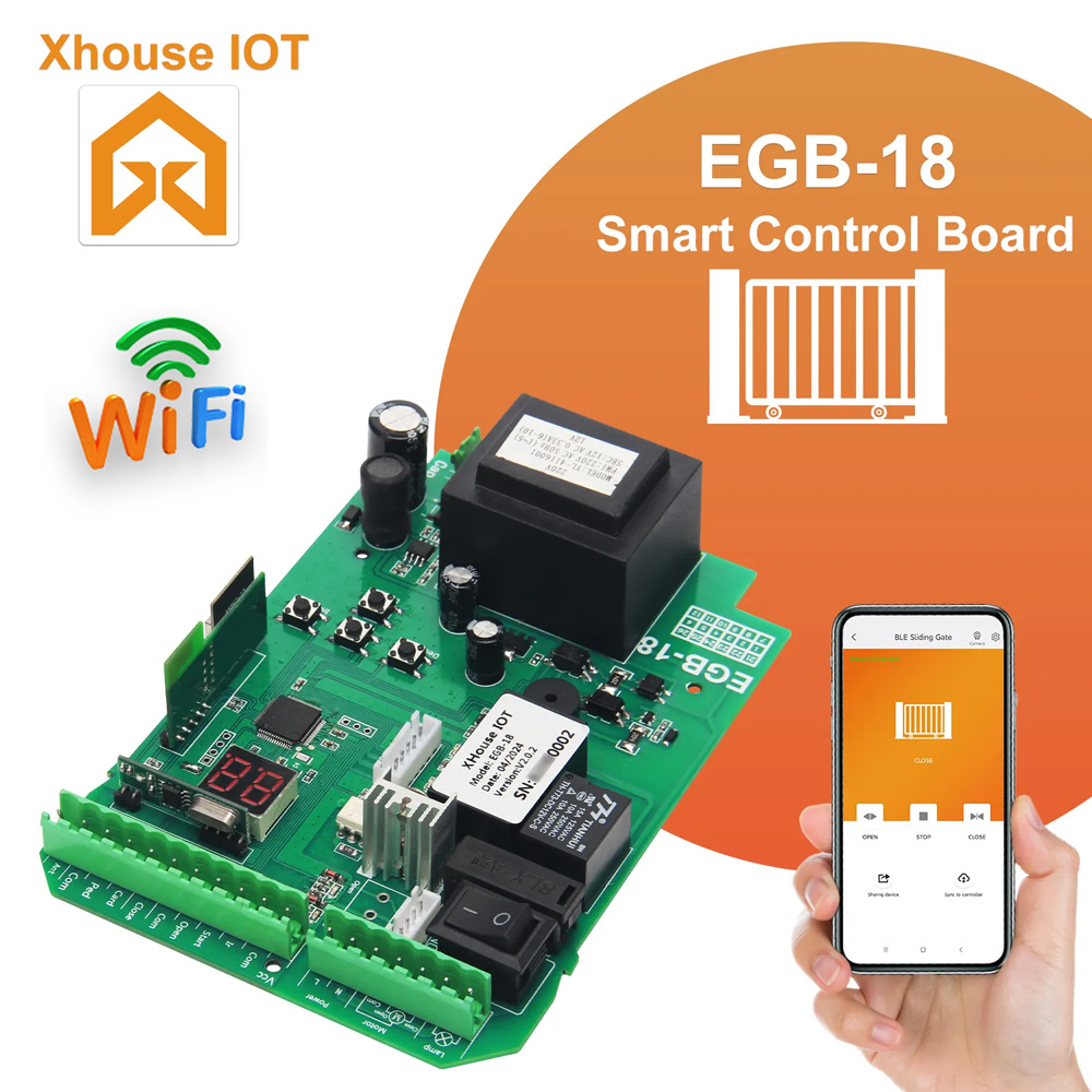 Smart Home Apple - Kayar Kapı Açıcı Anakartı, Yedek Kontrol
