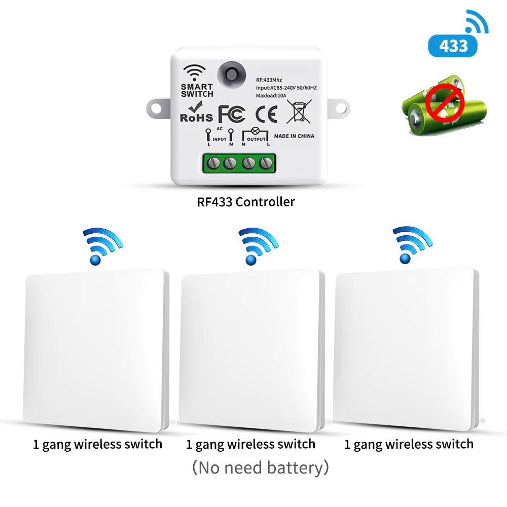 Smart Home Technology - RF433 Kendi Kendine Güç Veren Kablosuz
