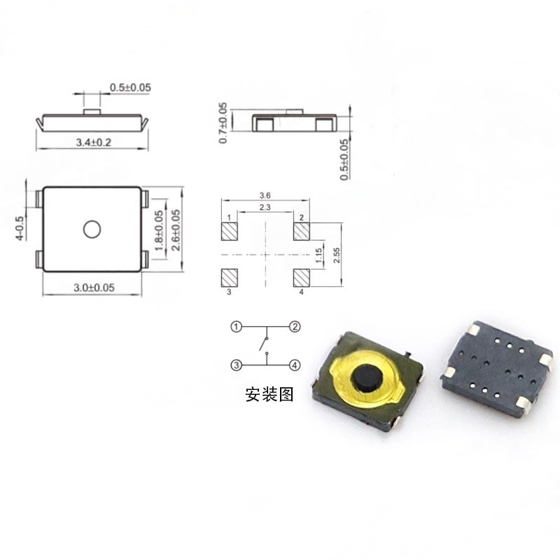 10/100 adet Tact Switch 2*3 Sa - Smart Home Yellow incelemesi ve fiyatı