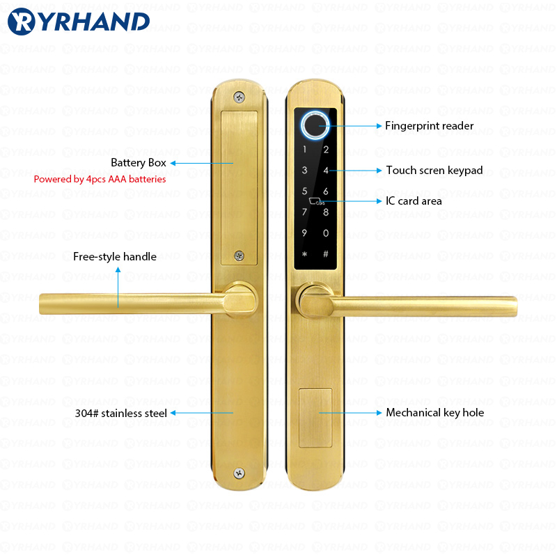 IP66 Altın Paslanmaz çelik Sür - Smart Home Technology incelemesi ve fiyatı