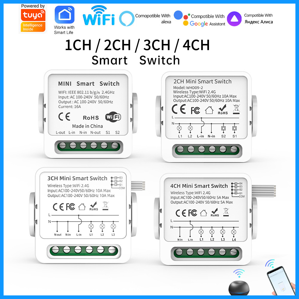 Tuya WiFi Akıllı Anahtar 1/2/3 - Smart Light Switch incelemesi ve fiyatı