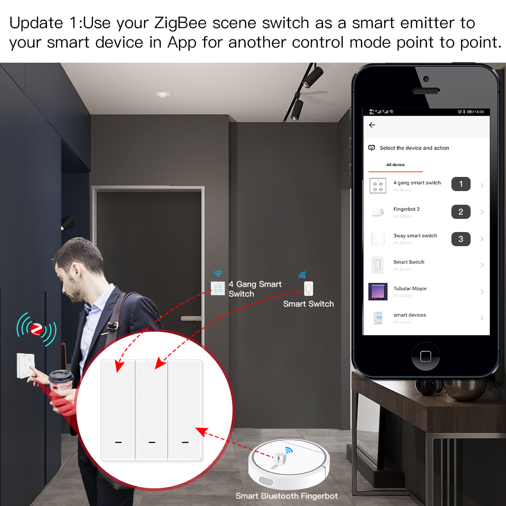 MOES Tuya ZigBee Sahne Anahtar - Smart Home Remote Control incelemesi ve fiyatı