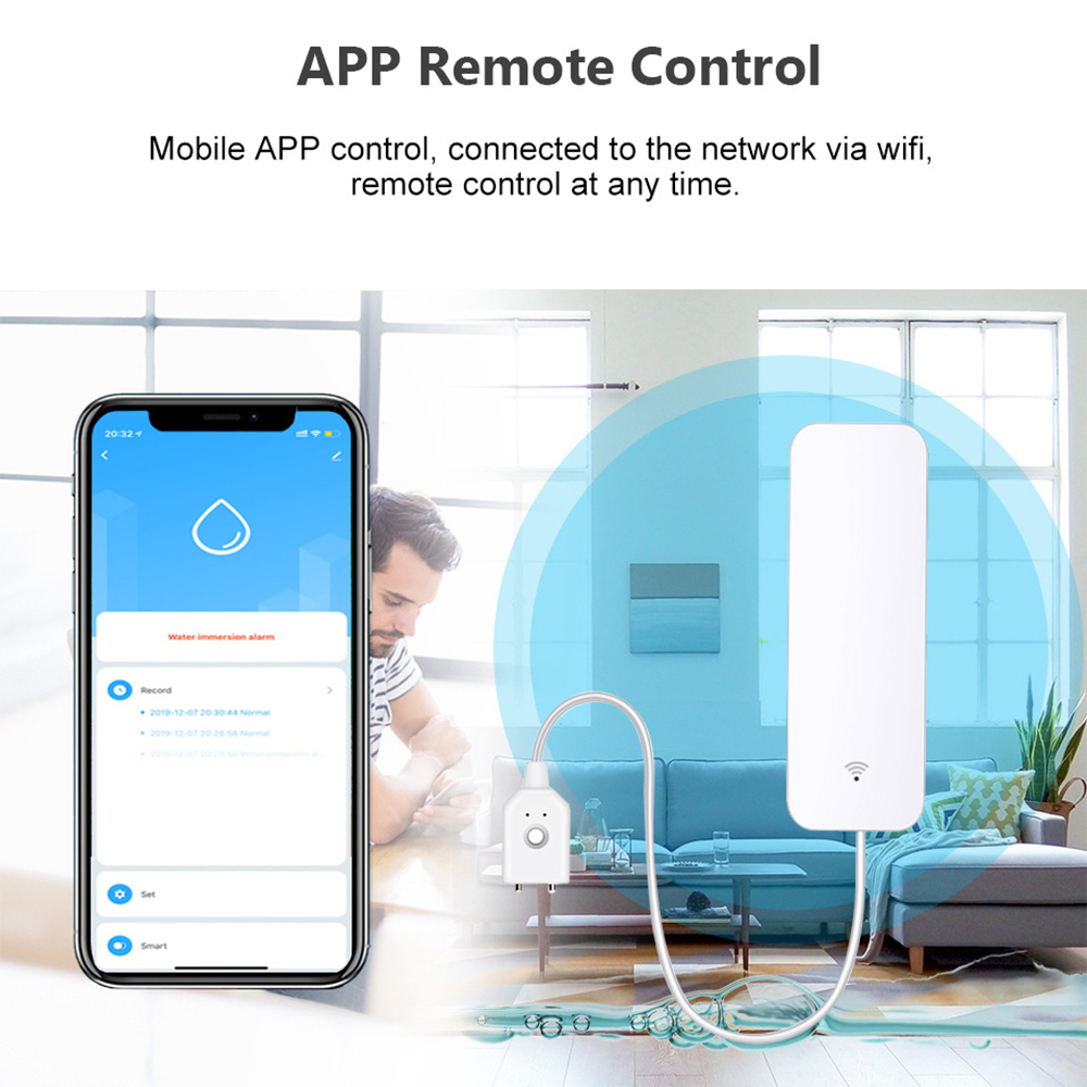 Tuya WiFi Su Kaçak Sensörü, Su - Smart Home Green incelemesi ve fiyatı