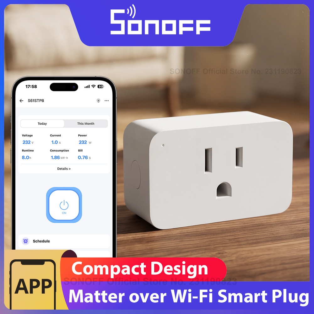 SONOFF S61STPB iPlug Gen2 Tip  - Smart Home Apple incelemesi ve fiyatı