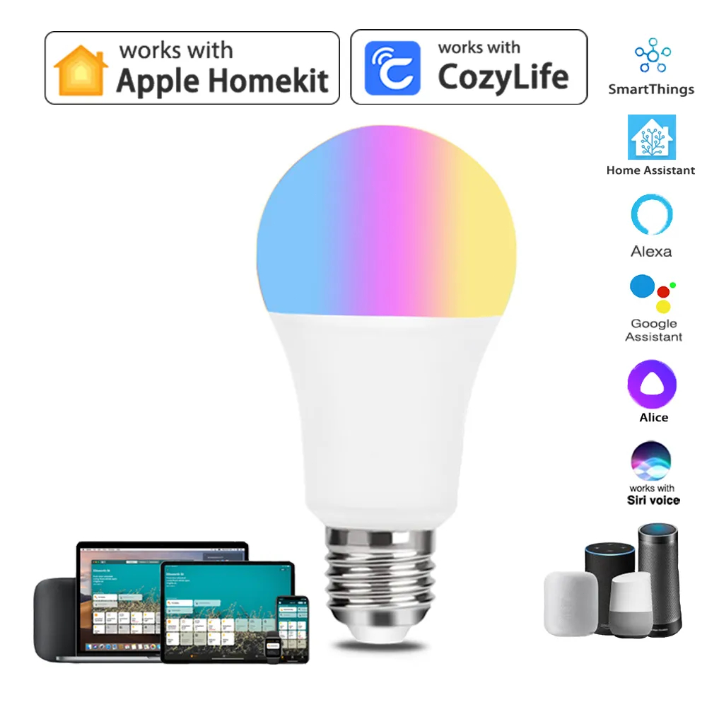 9W WiFi Homekit işık lambası E - Smart Home Apple incelemesi ve fiyatı