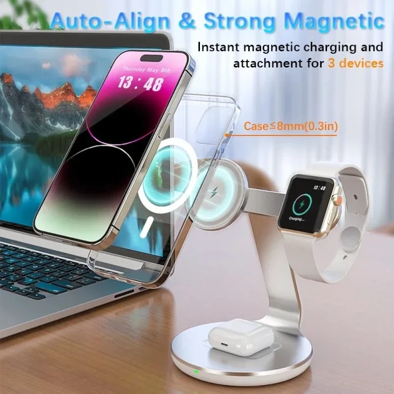 3'ü 1 Arada Kablosuz Şarj Stan - Smart Home Apple incelemesi ve fiyatı
