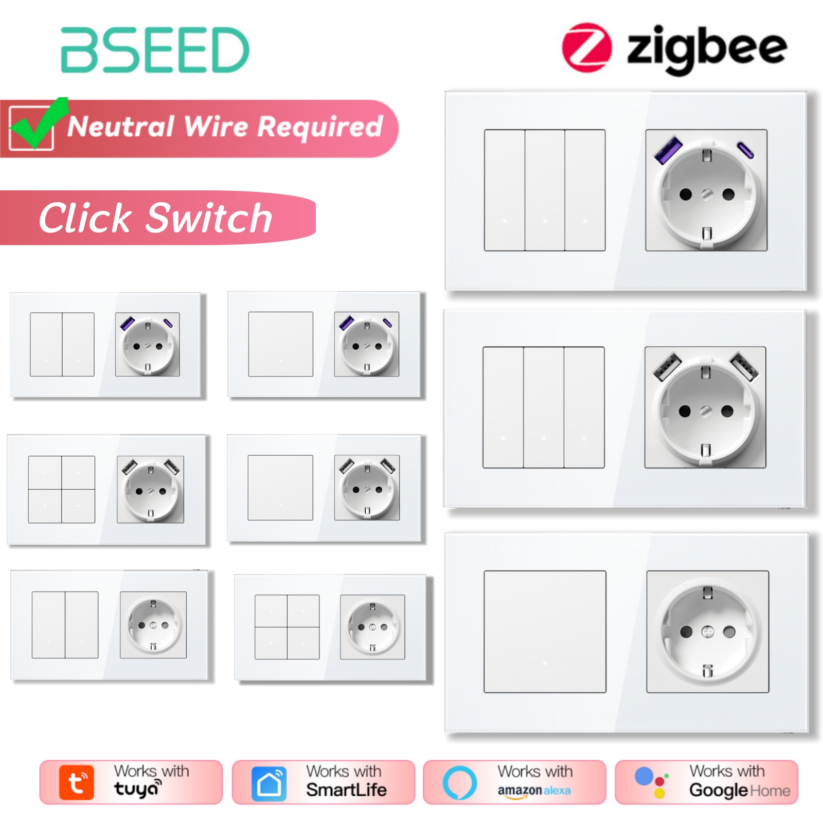 BSEED ZigBee Anahtarları Duvar - Smart Home Yellow incelemesi ve fiyatı